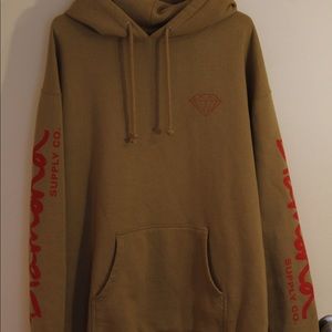Diamond Supply Co Hoodie - Tan (L)